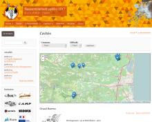 Capture d'écran du site du rassemblement